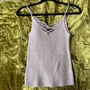 American Eagle Cropped Knit- Tank